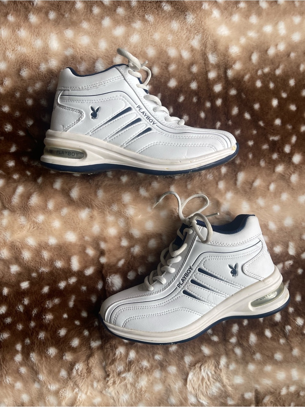 Playboy blue and white sneakers